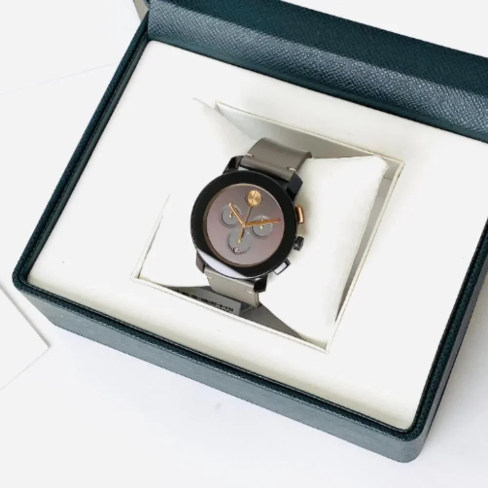 Movado Men's Brown Polished Dial Watch
